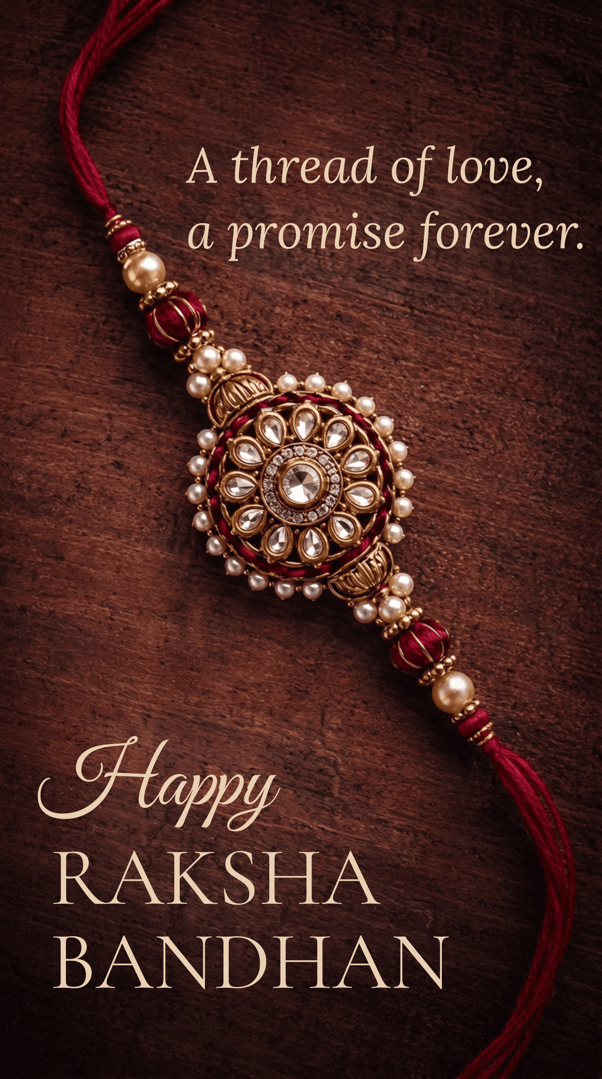 Elegant Kundan Raksha Bandhan Poster Template Elegant Kundan Raksha Bandhan Poster Template