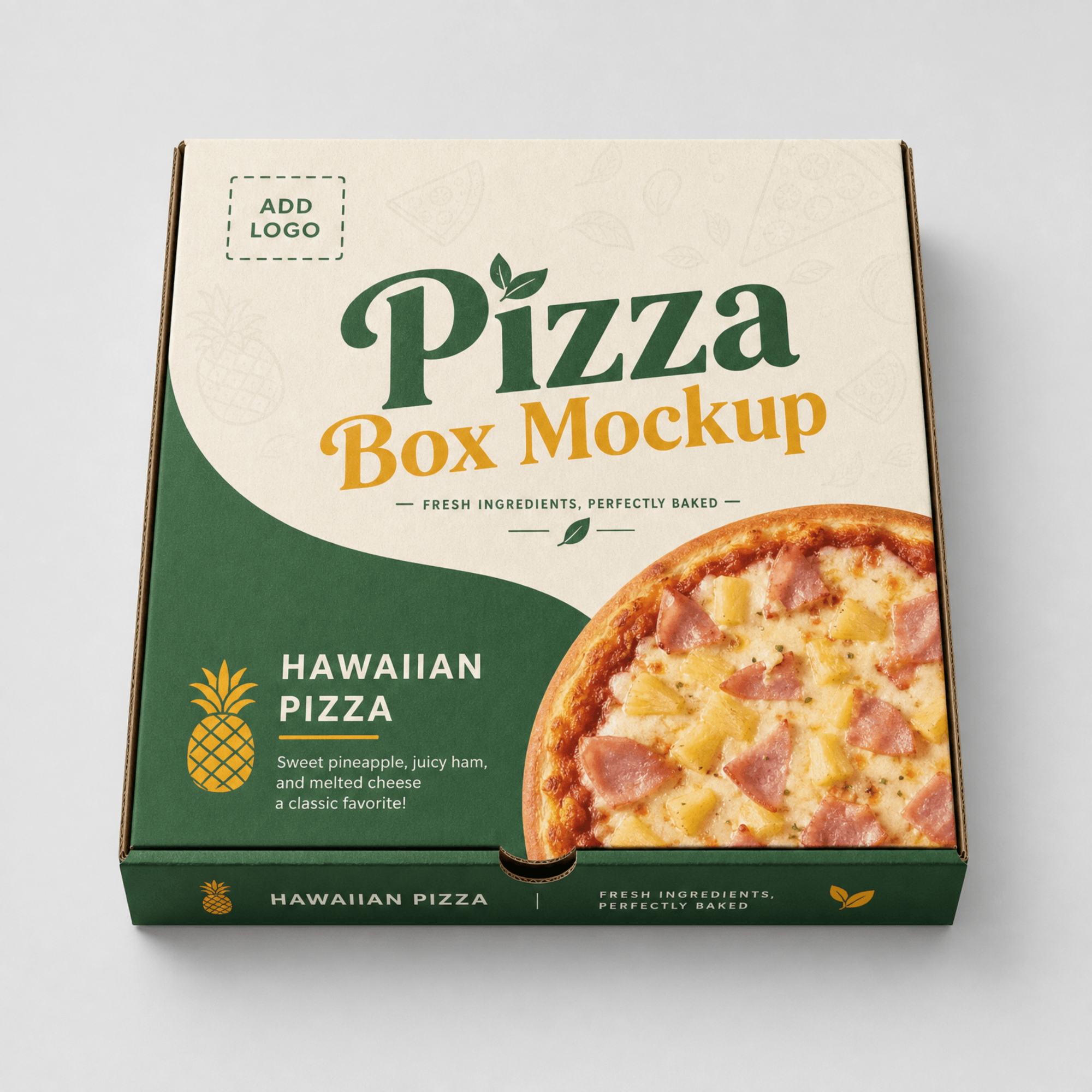 Free Pizza Box Mockup Template to Edit Online