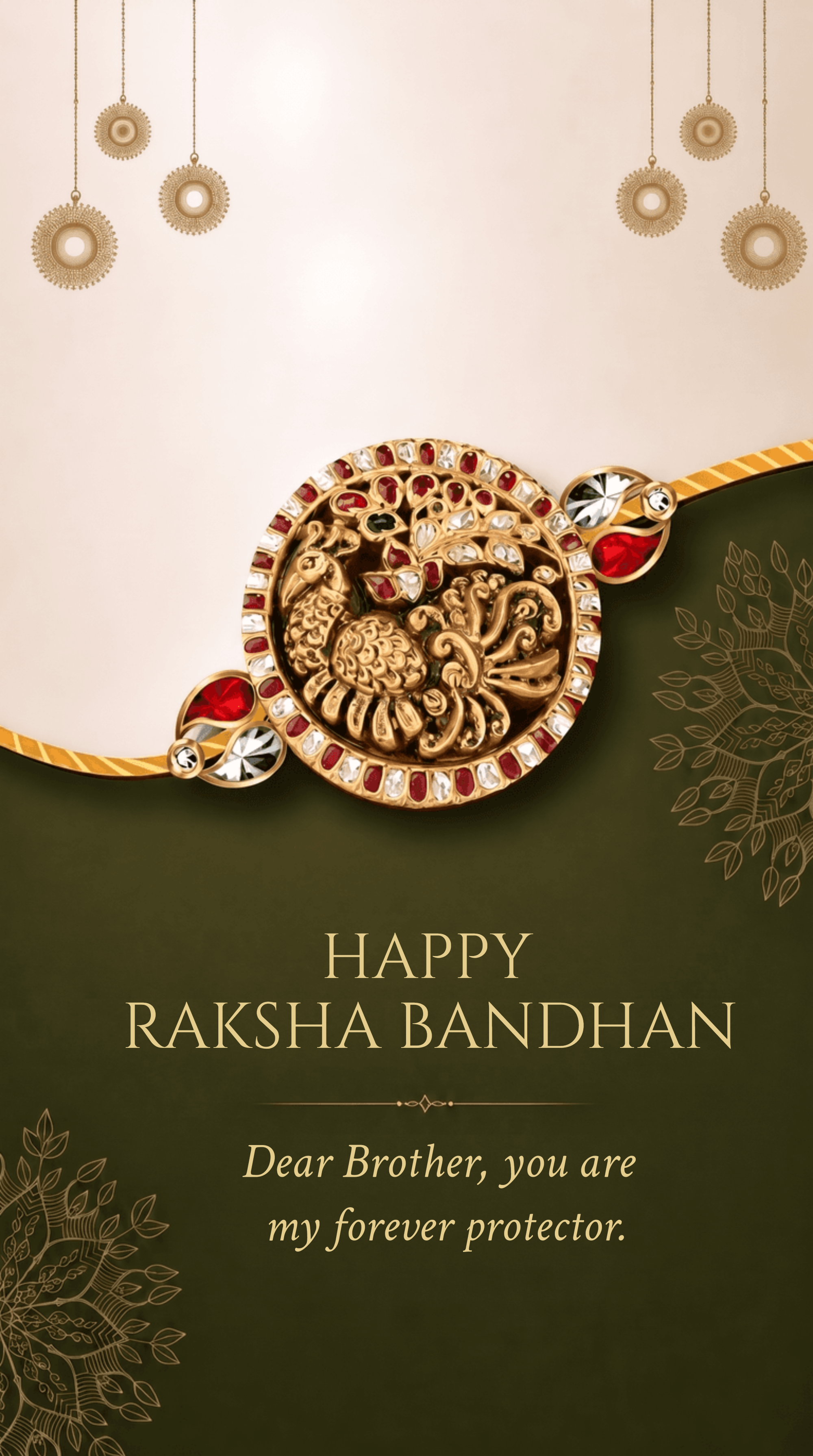 Elegant Peacock Raksha Bandhan Poster Template Elegant Peacock Raksha Bandhan Poster Template