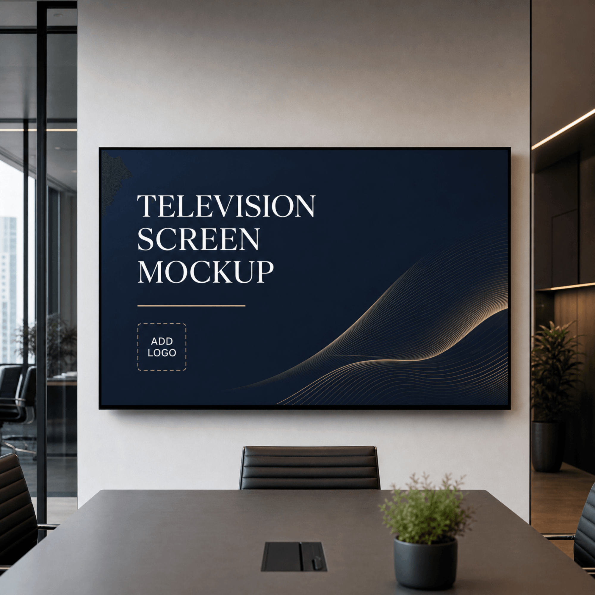 Free TV Screen Mockup Template to Edit Online