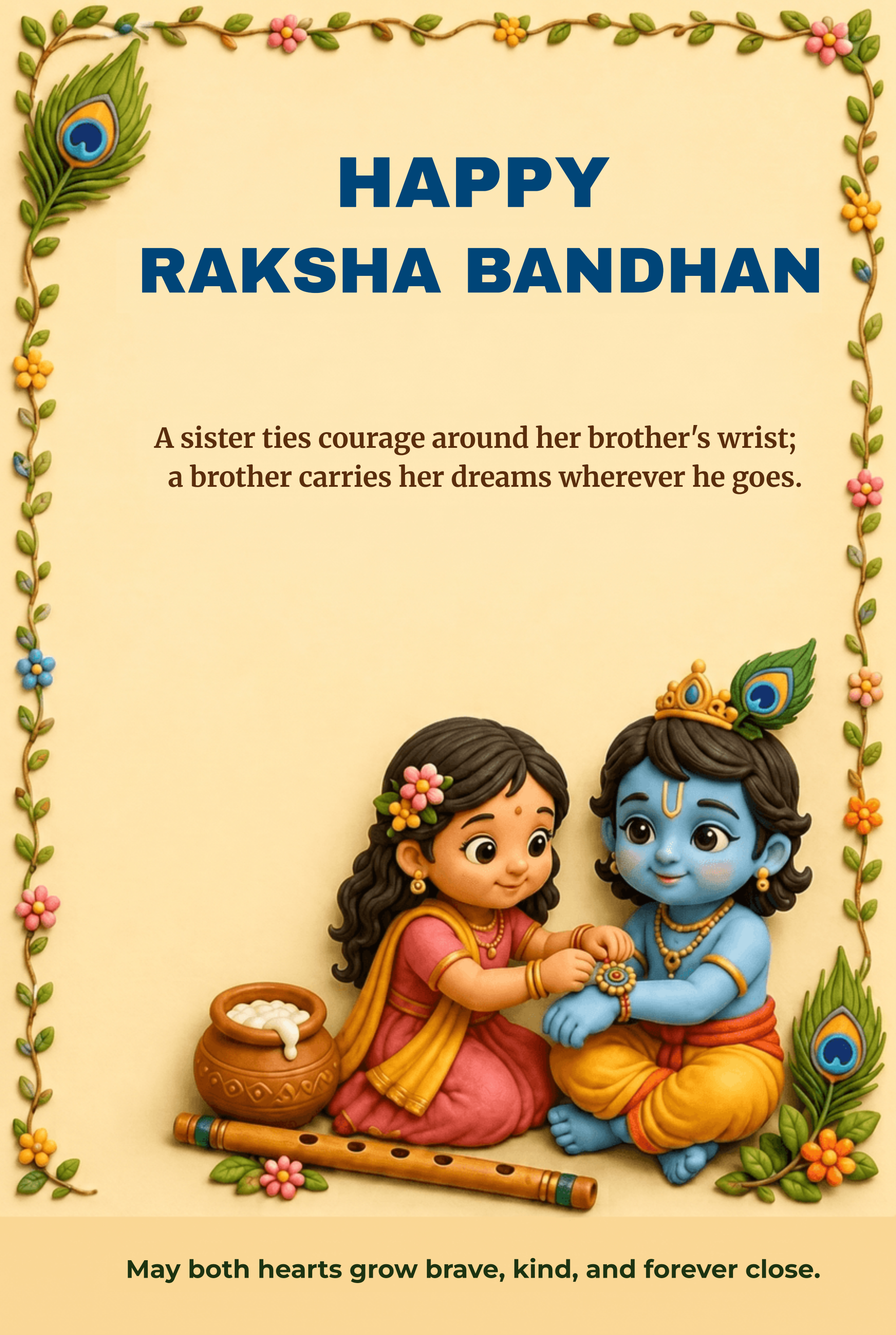 Brother and Sister Raksha Bandhan Wishes Template Brother and Sister Raksha Bandhan Wishes Template