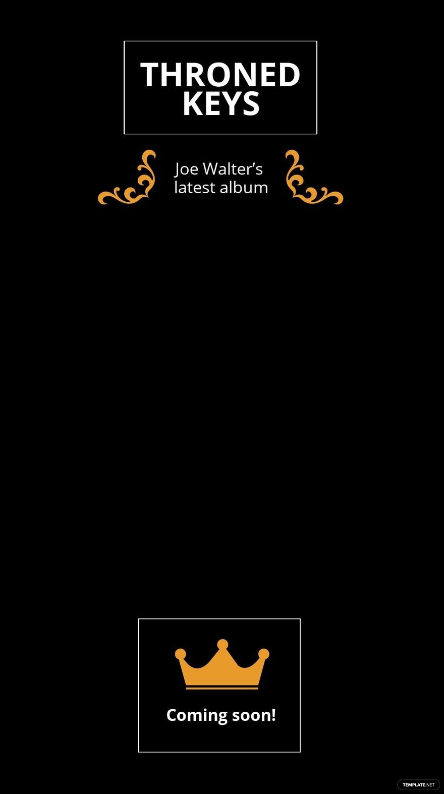 Music Album Snapchat Geofilter Template