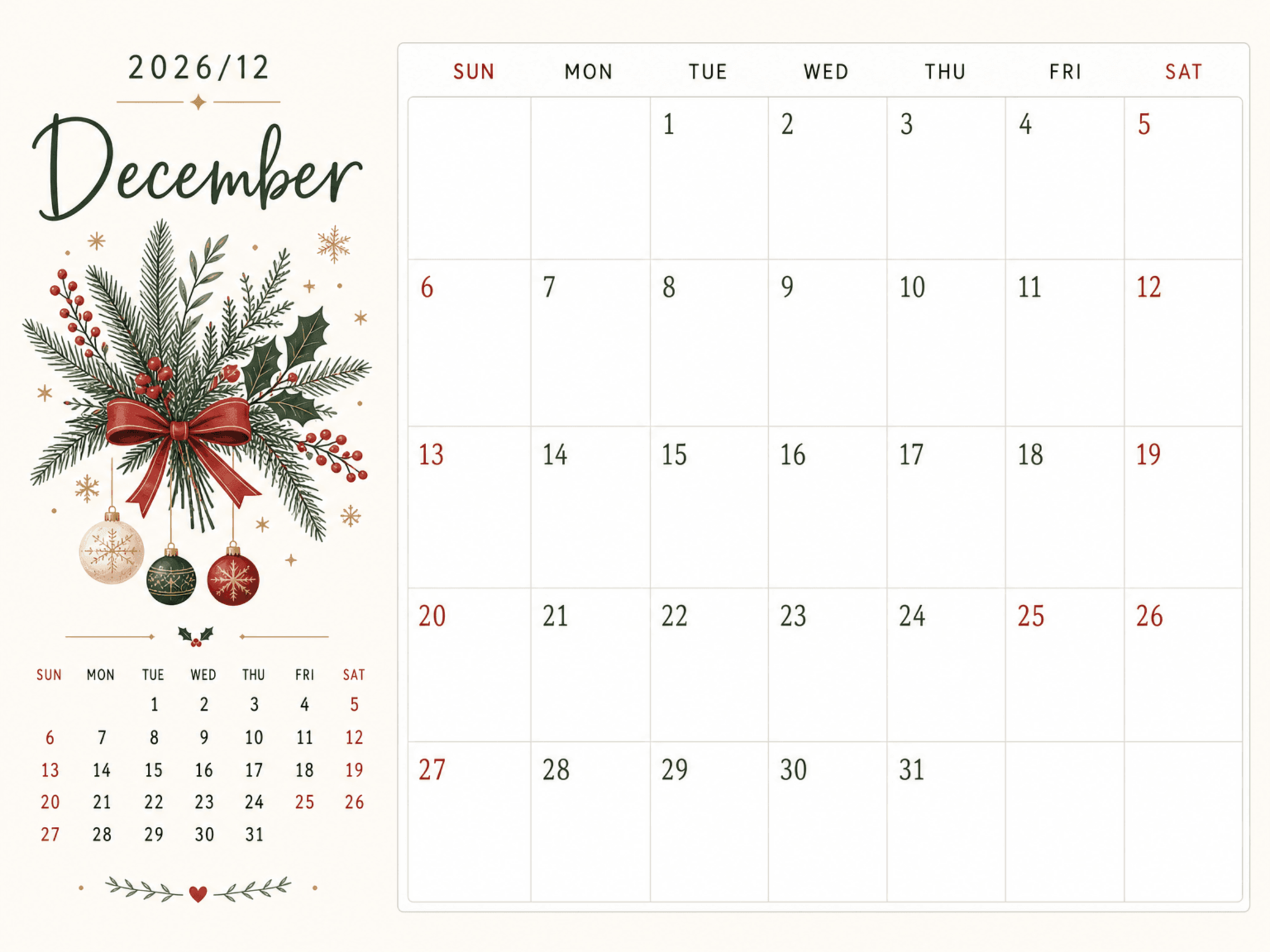 Free Aesthetic December 2026 Calendar to Edit Online Free Aesthetic December 2026 Calendar to Edit Online