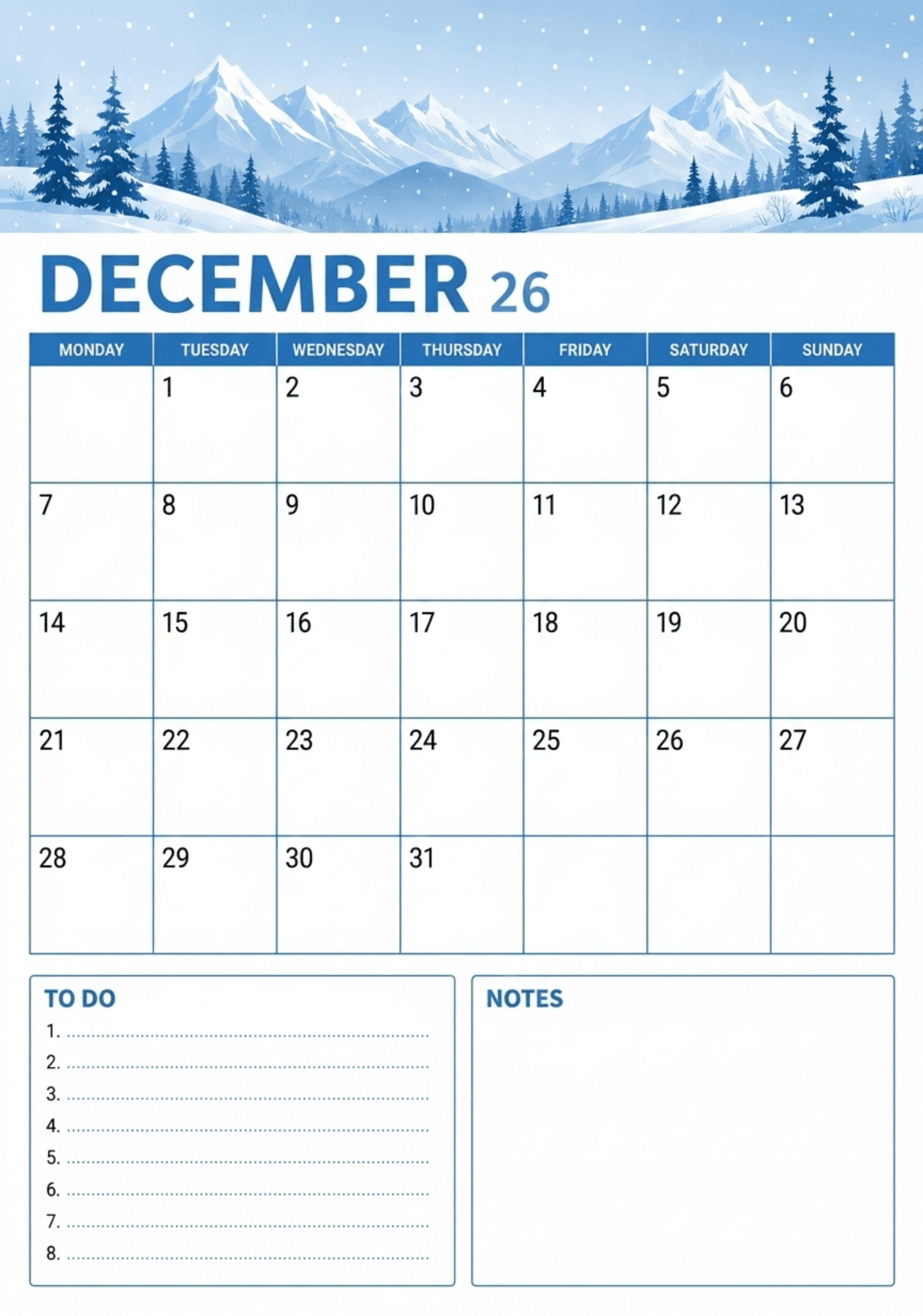 Free December 2026 Corporate Planning Calendar to Edit Online Free December 2026 Corporate Planning Calendar to Edit Online