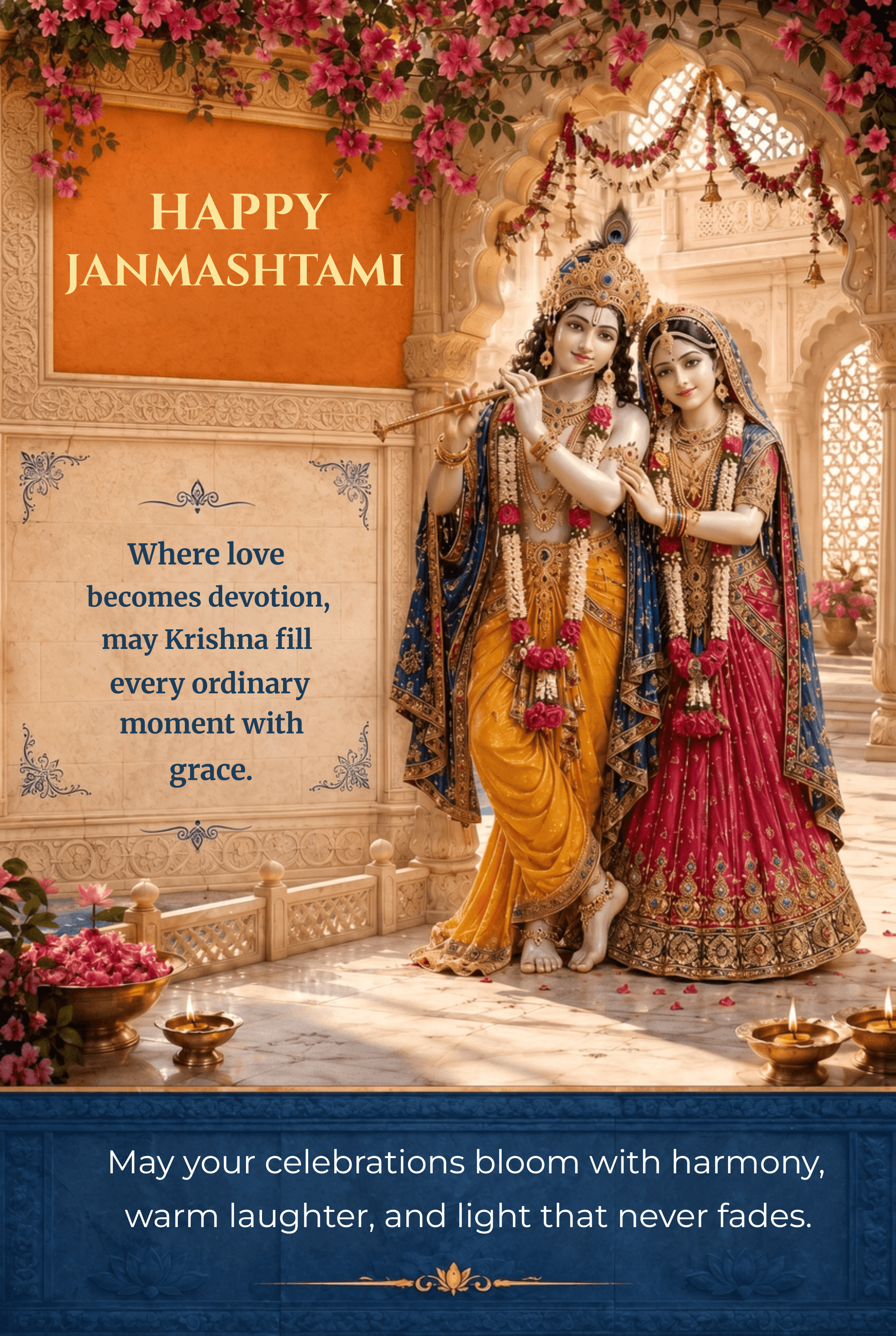 Royal Radha Krishna Janmashtami Poster Template Royal Radha Krishna Janmashtami Poster Template