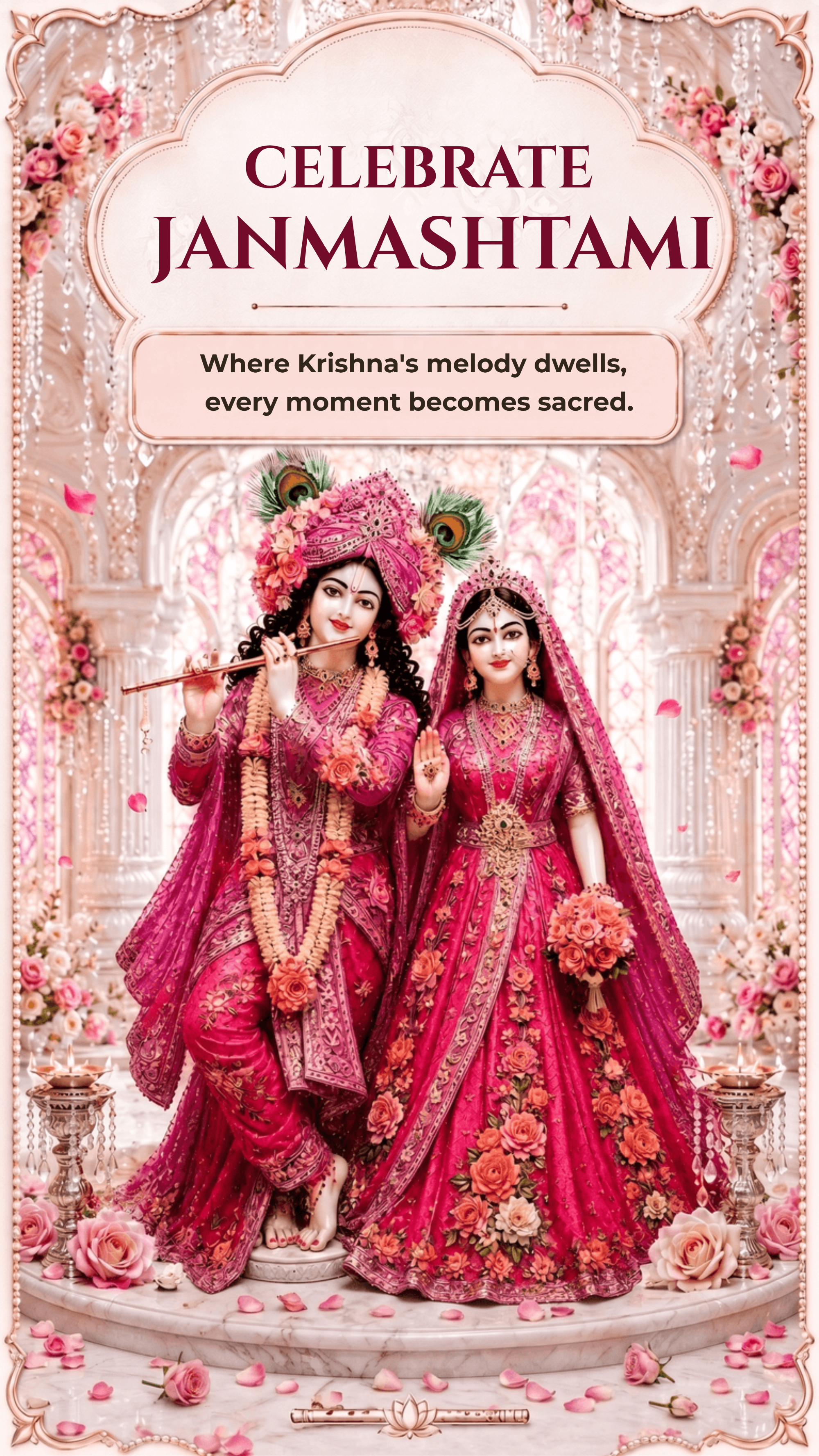 Elegant Radha Krishna Janmashtami Poster Template Elegant Radha Krishna Janmashtami Poster Template