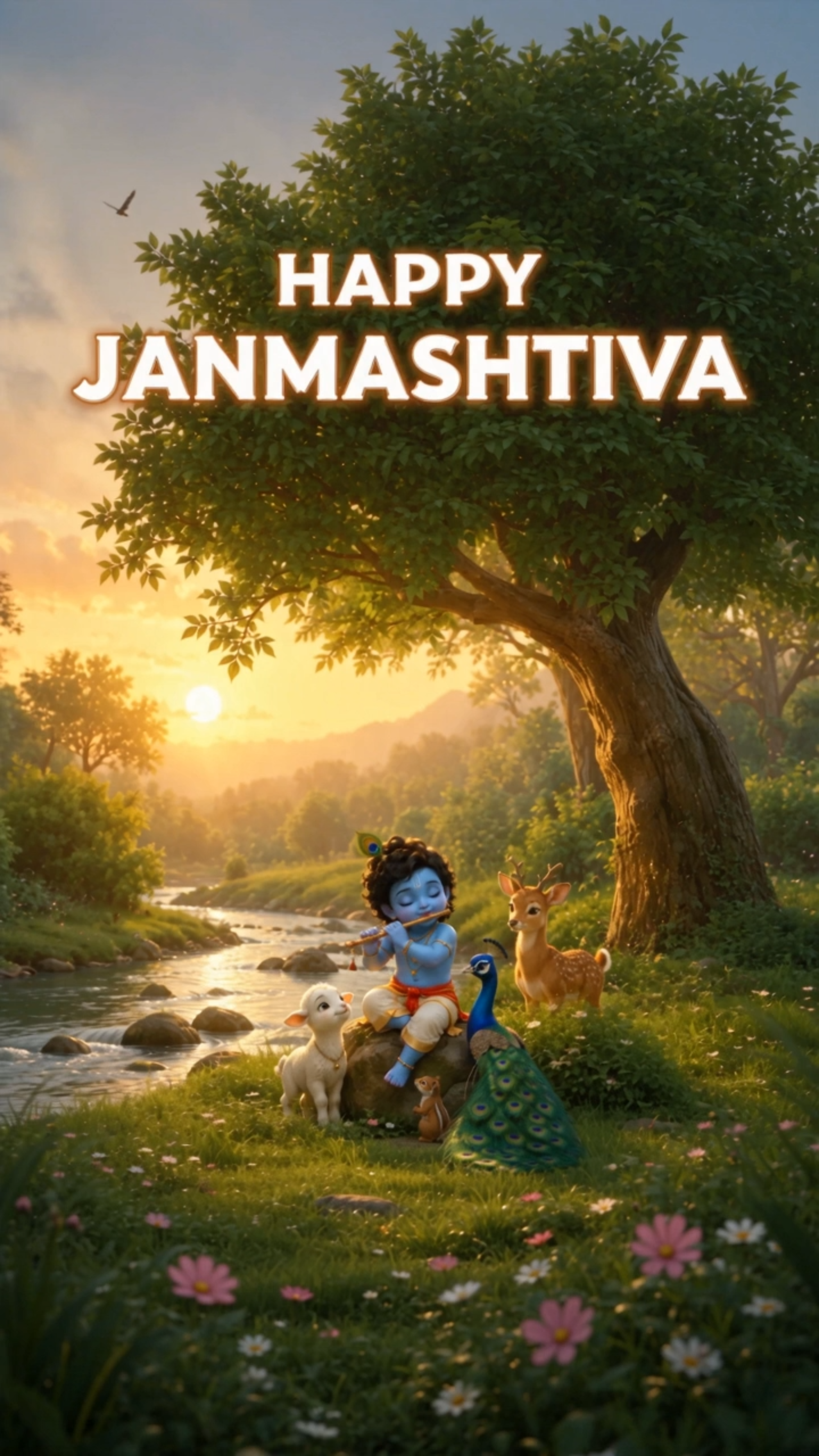 Little Krishna Janmashtami Video Template Little Krishna Janmashtami Video Template