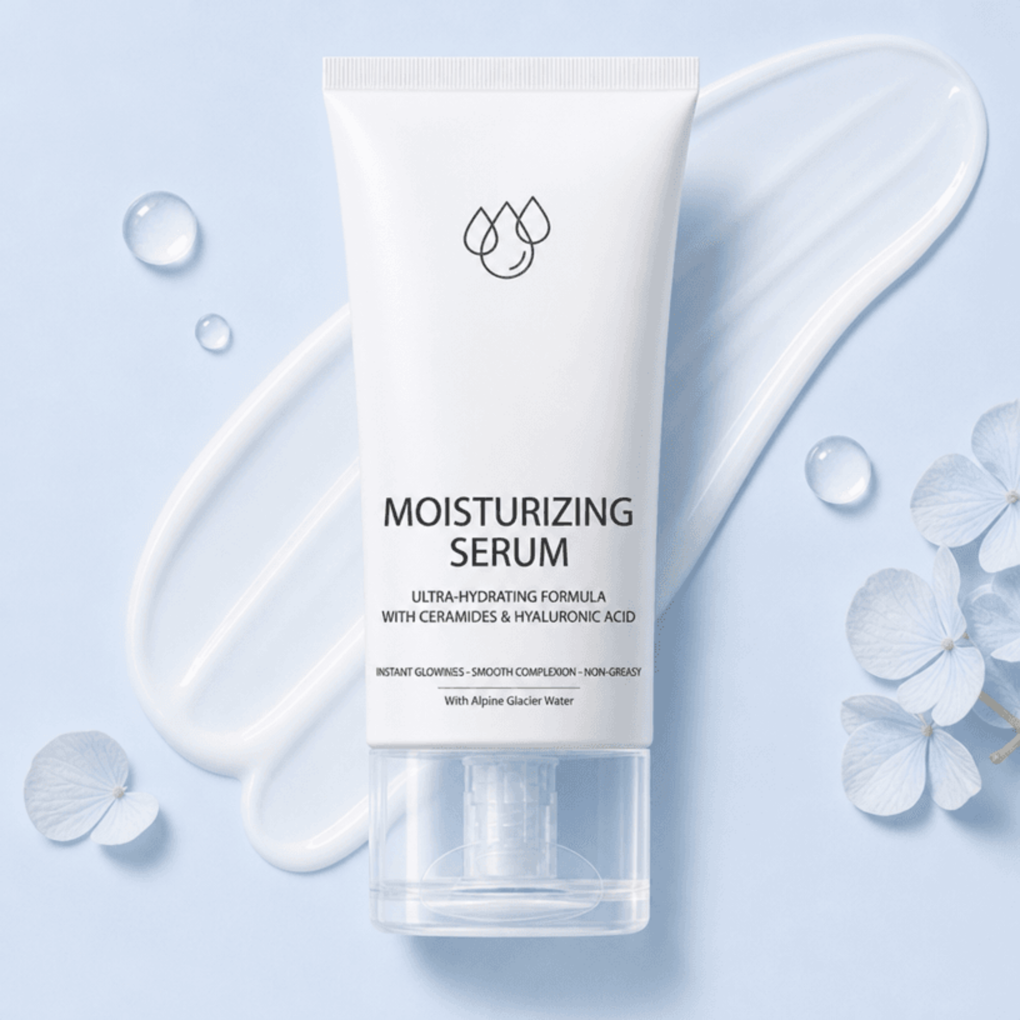 Free Moisturizing Serum Flat Lay Template to Edit Online