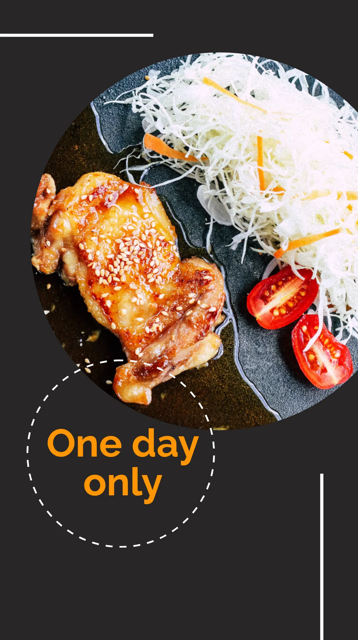 Free Food Discount Instagram Story Template to Edit Online