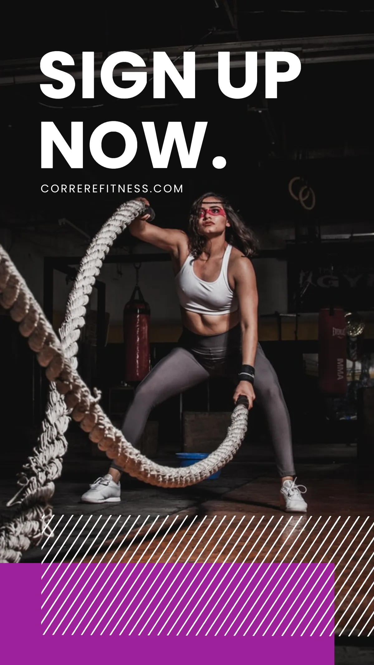 Free Fitness Motivation Instagram Story Template to Edit Online