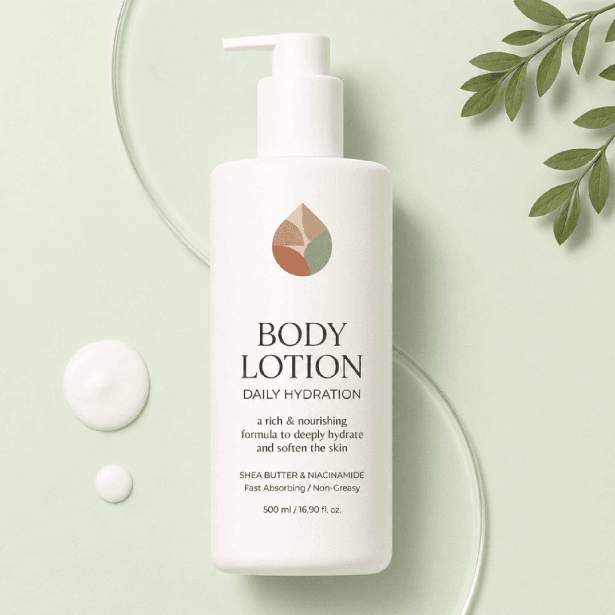 Free Body Lotion Flat Lay Template to Edit Online