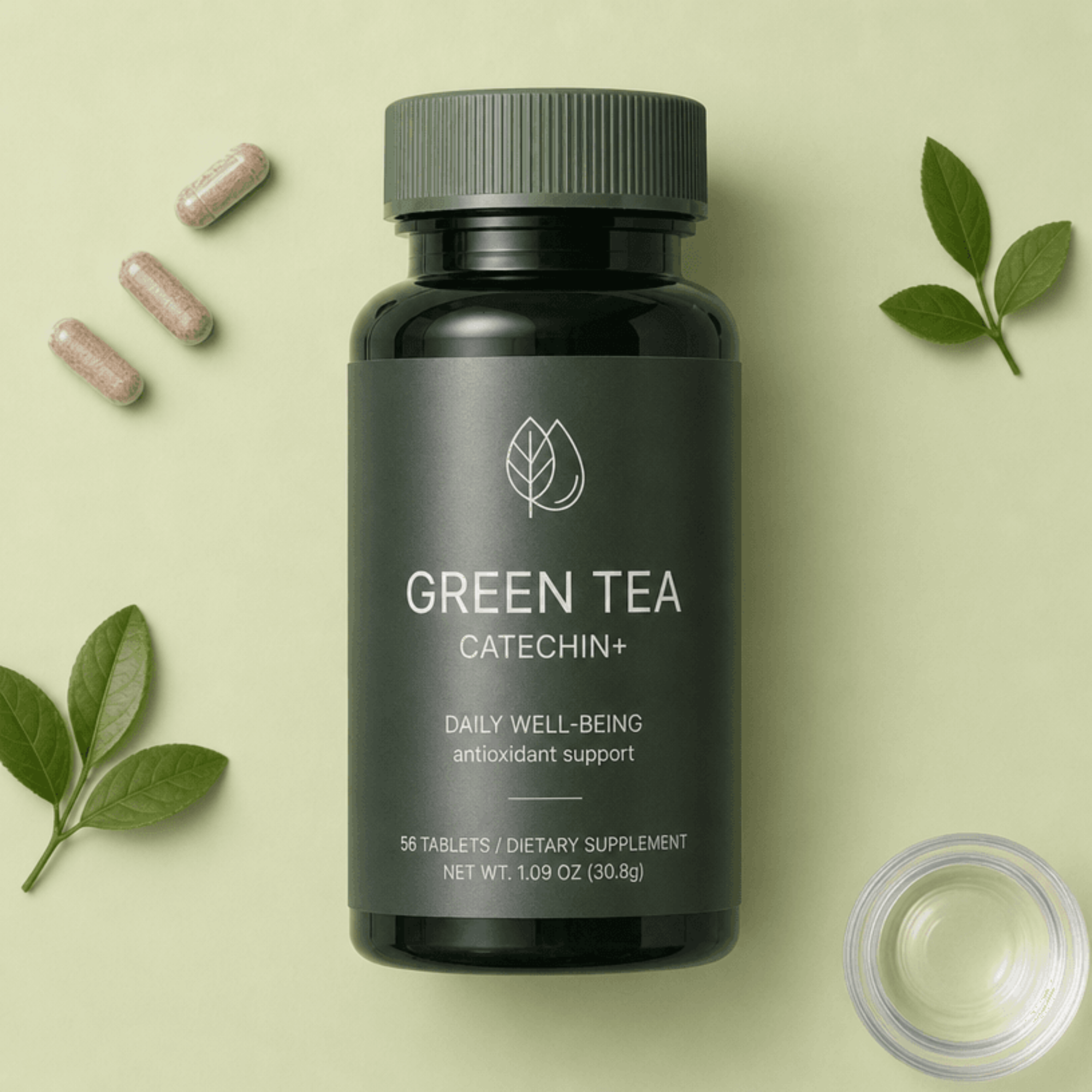Free Food Supplement Flat Lay Template to Edit Online