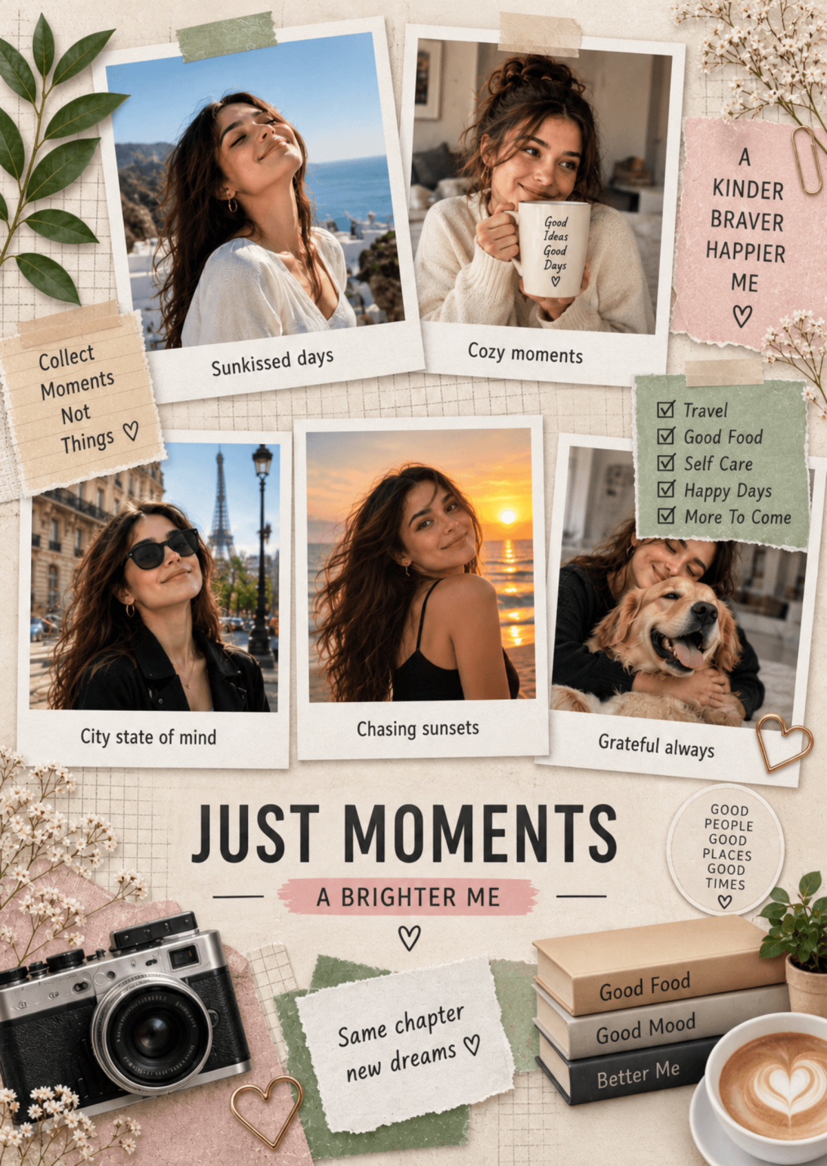 Just Moments Aesthetic Lifestyle Photo Collage Template Just Moments Aesthetic Lifestyle Photo Collage Template