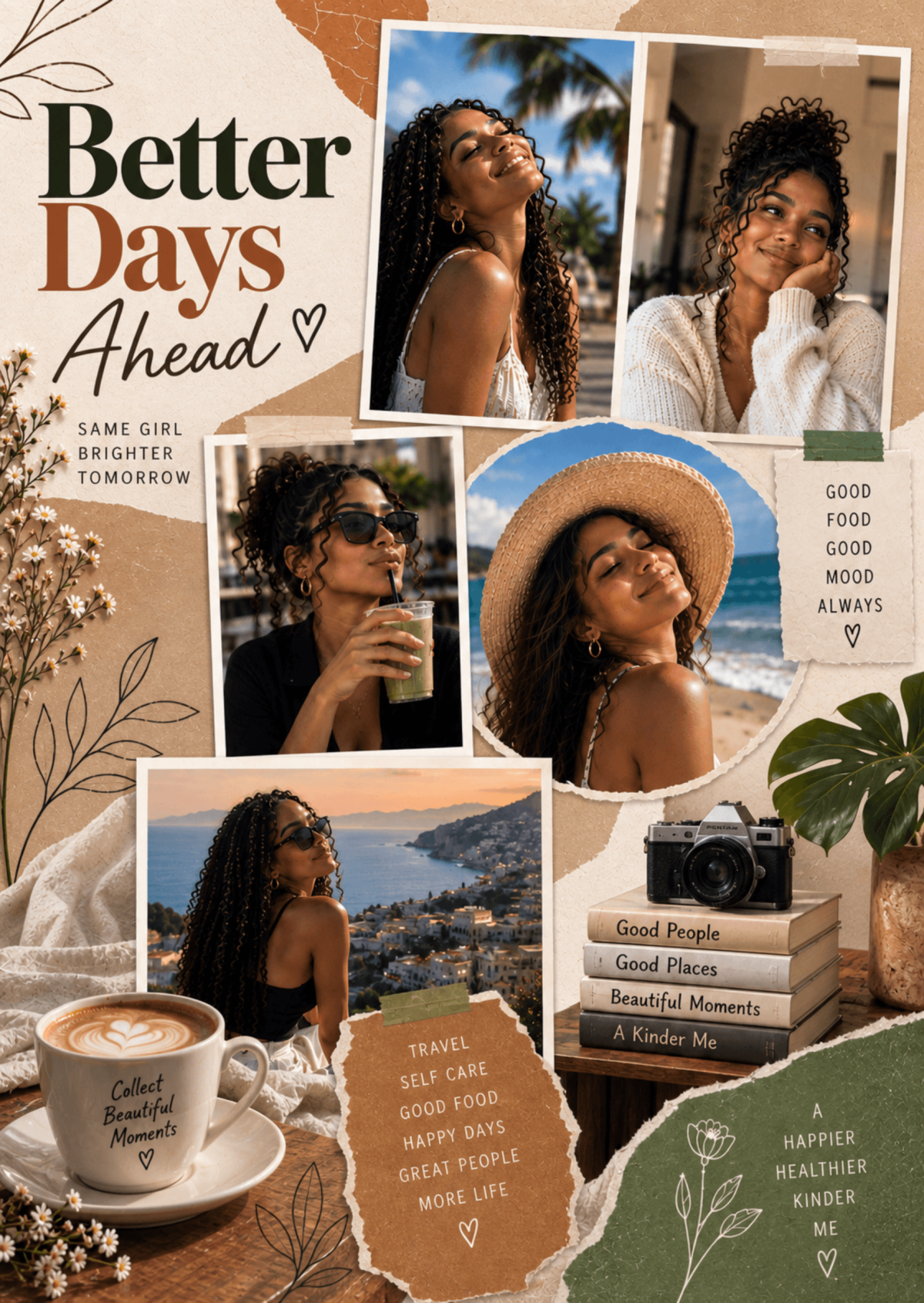 Better Days Ahead Aesthetic Photo Collage Template Better Days Ahead Aesthetic Photo Collage Template
