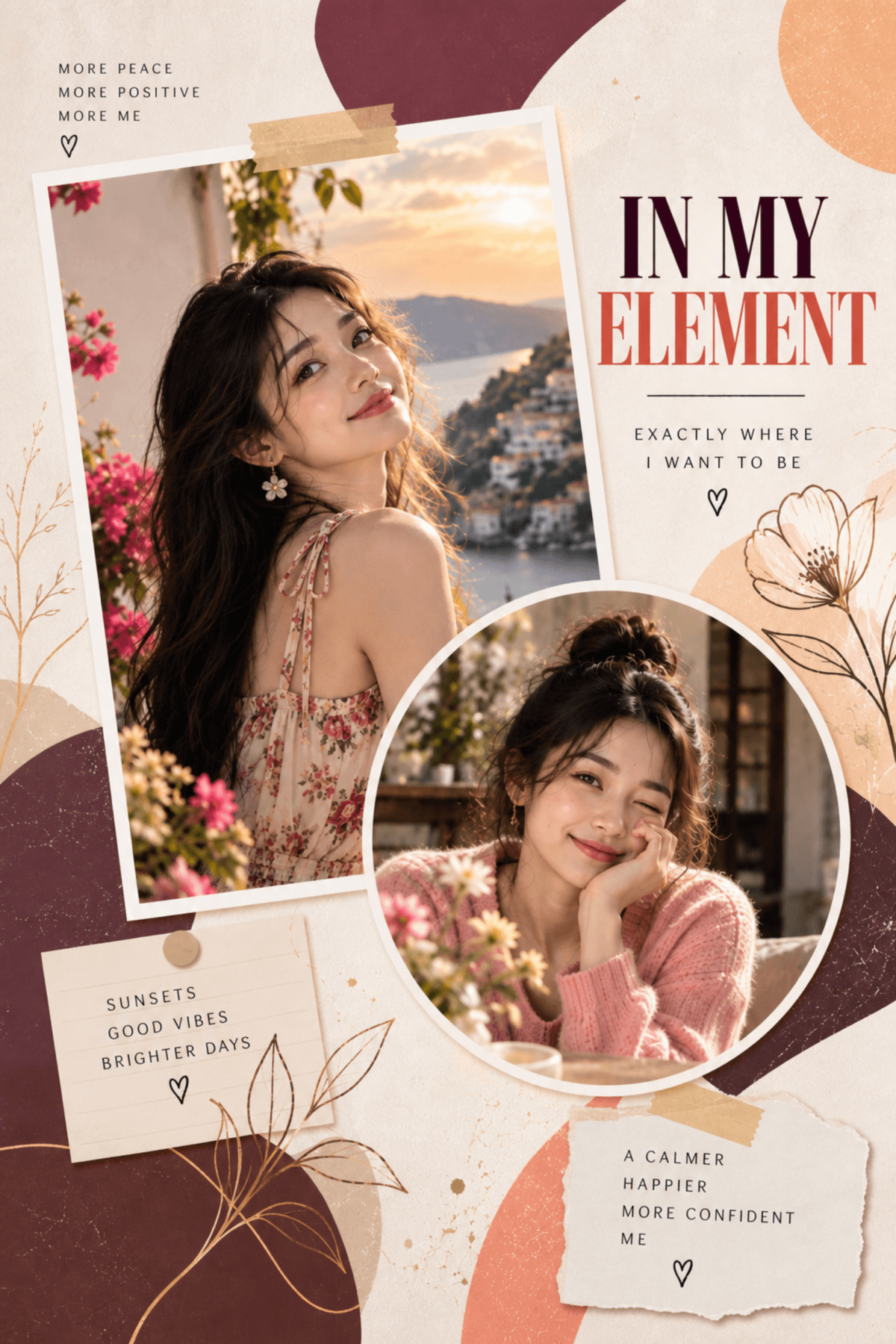 In My Element Two Photo Editorial Collage Template In My Element Two Photo Editorial Collage Template