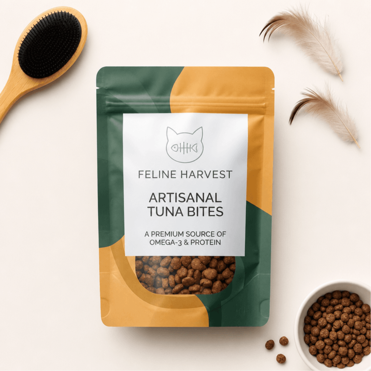 Cat Essentials Flat Lay Template to Edit Online