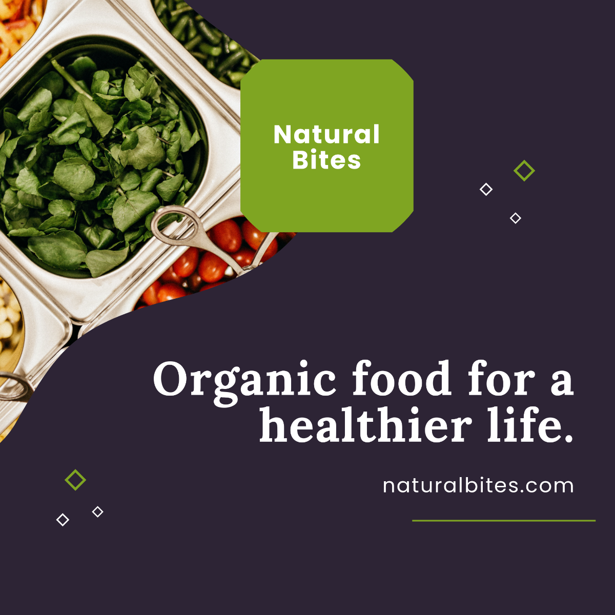 Free Organic Food Instagram Ad Template to Edit Online