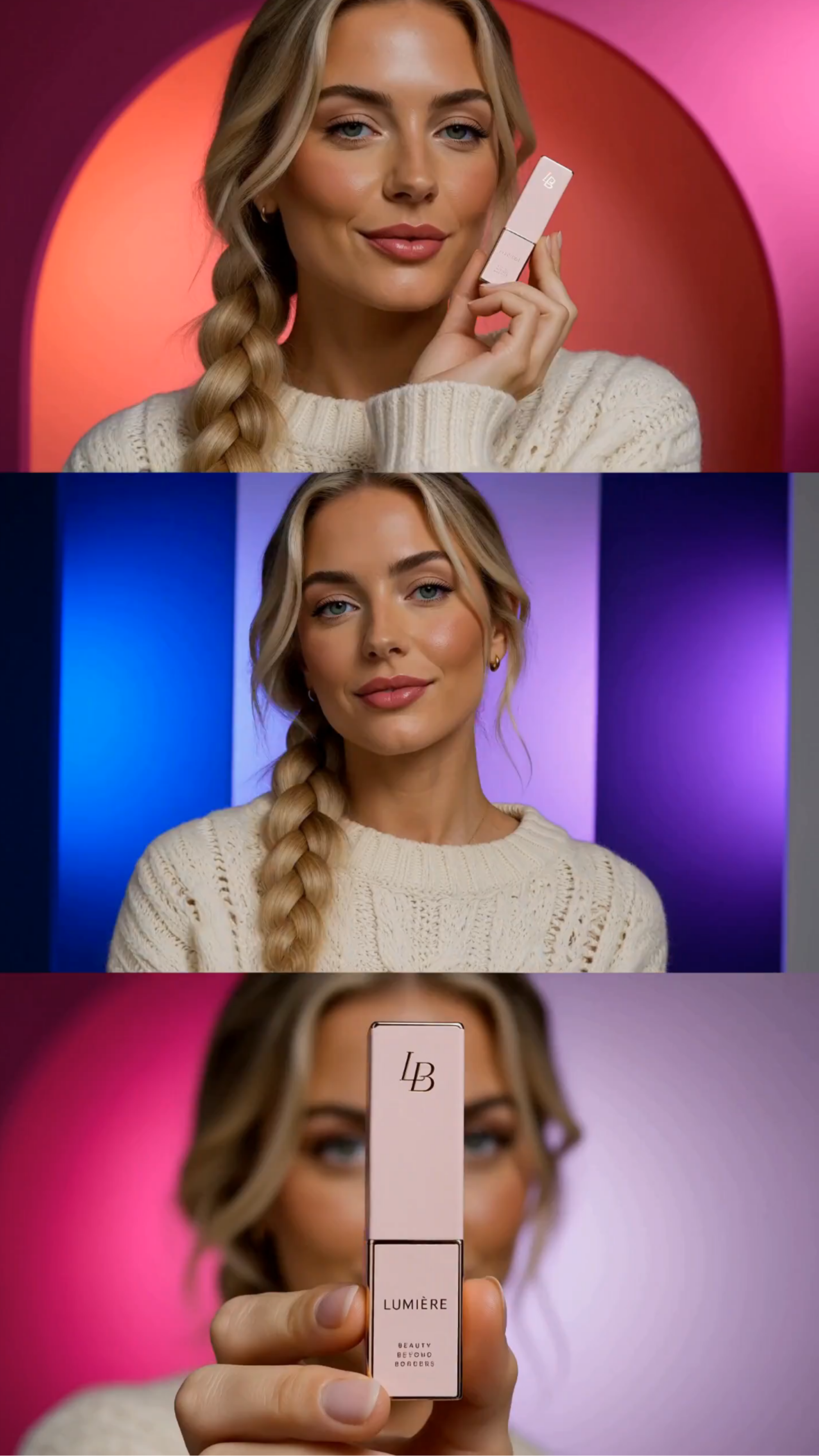 AI Multi-Frame Beauty Ad Video Template AI Multi-Frame Beauty Ad Video Template