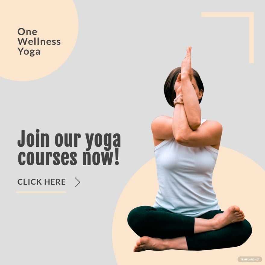 Free Yoga Courses Instagram Ad Template