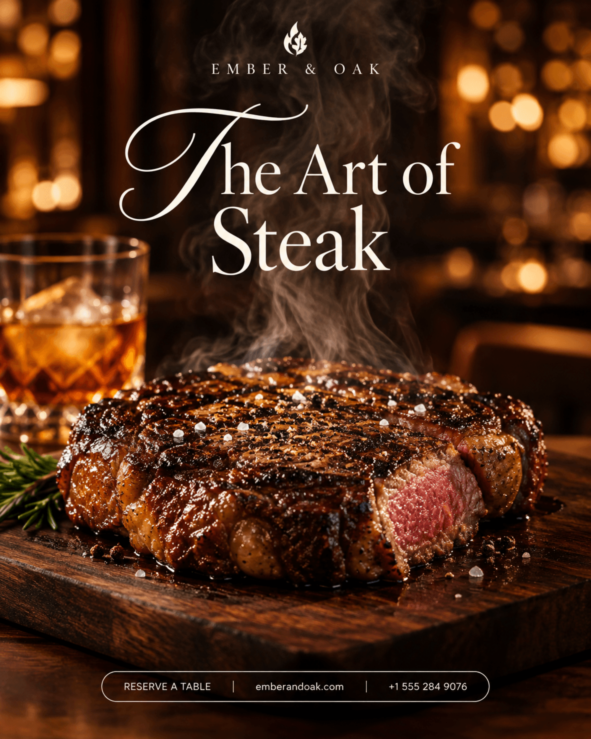 Premium Steakhouse Poster - AI Poster Generator, Free Poster Maker