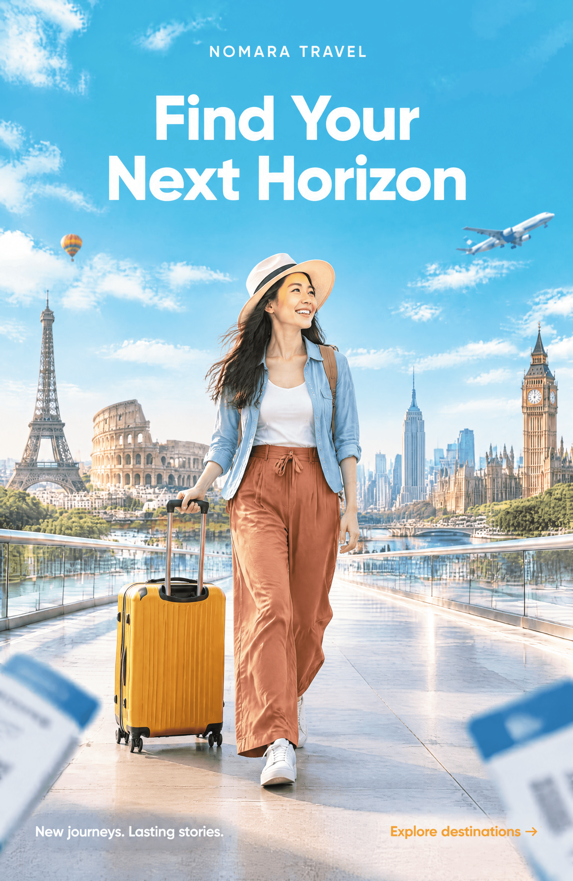 Travel Agency Promotion Poster - AI Poster Generator, Free Poster Maker