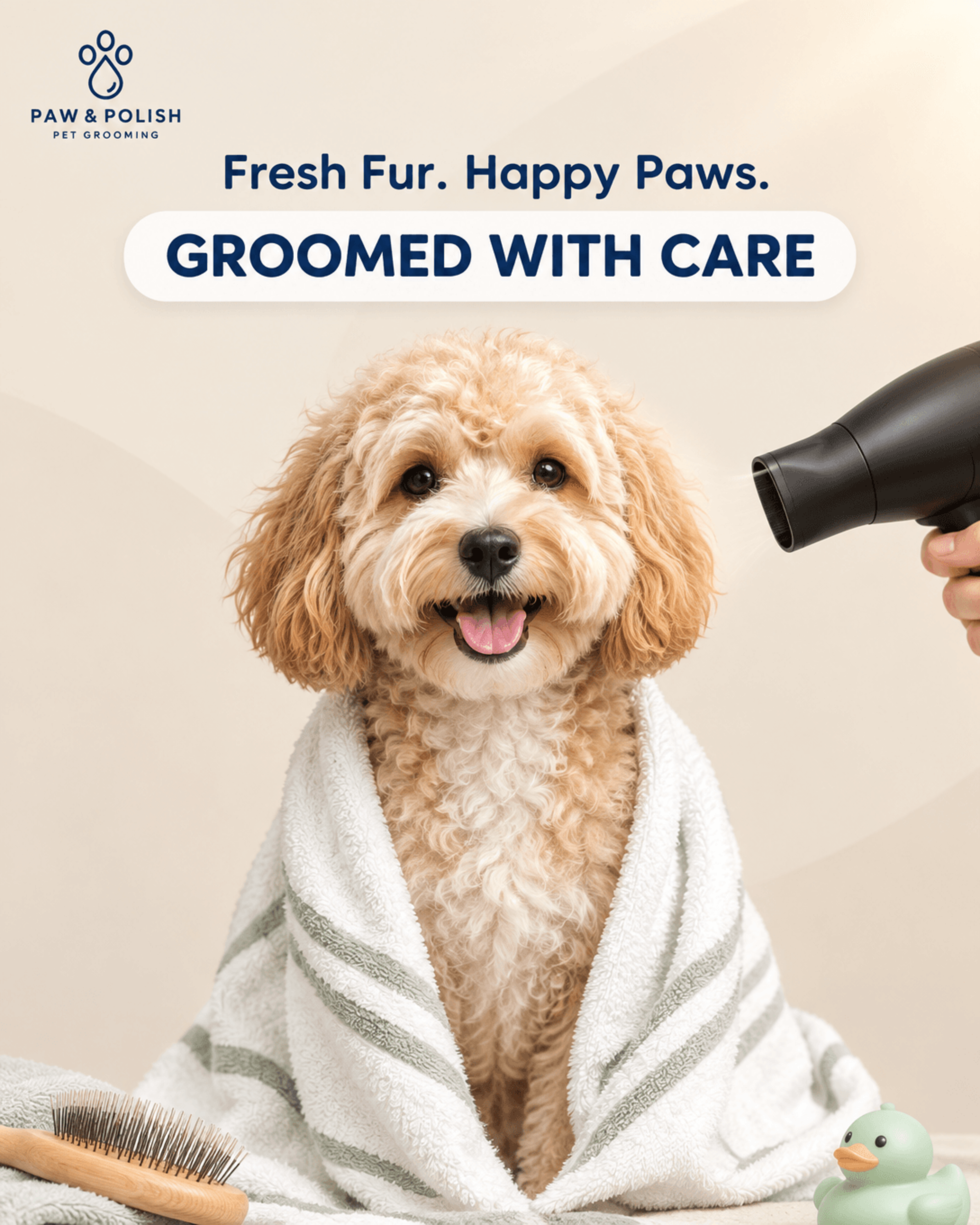 Pet Grooming Service Poster - AI Poster Generator, Free Poster Maker