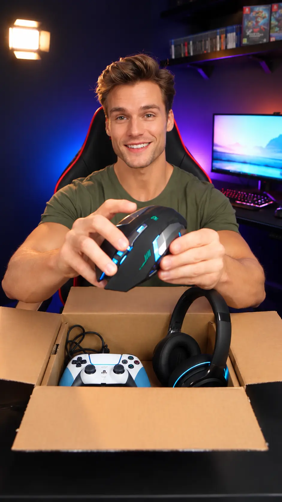 AI Streamer Unboxing Video Template to Download