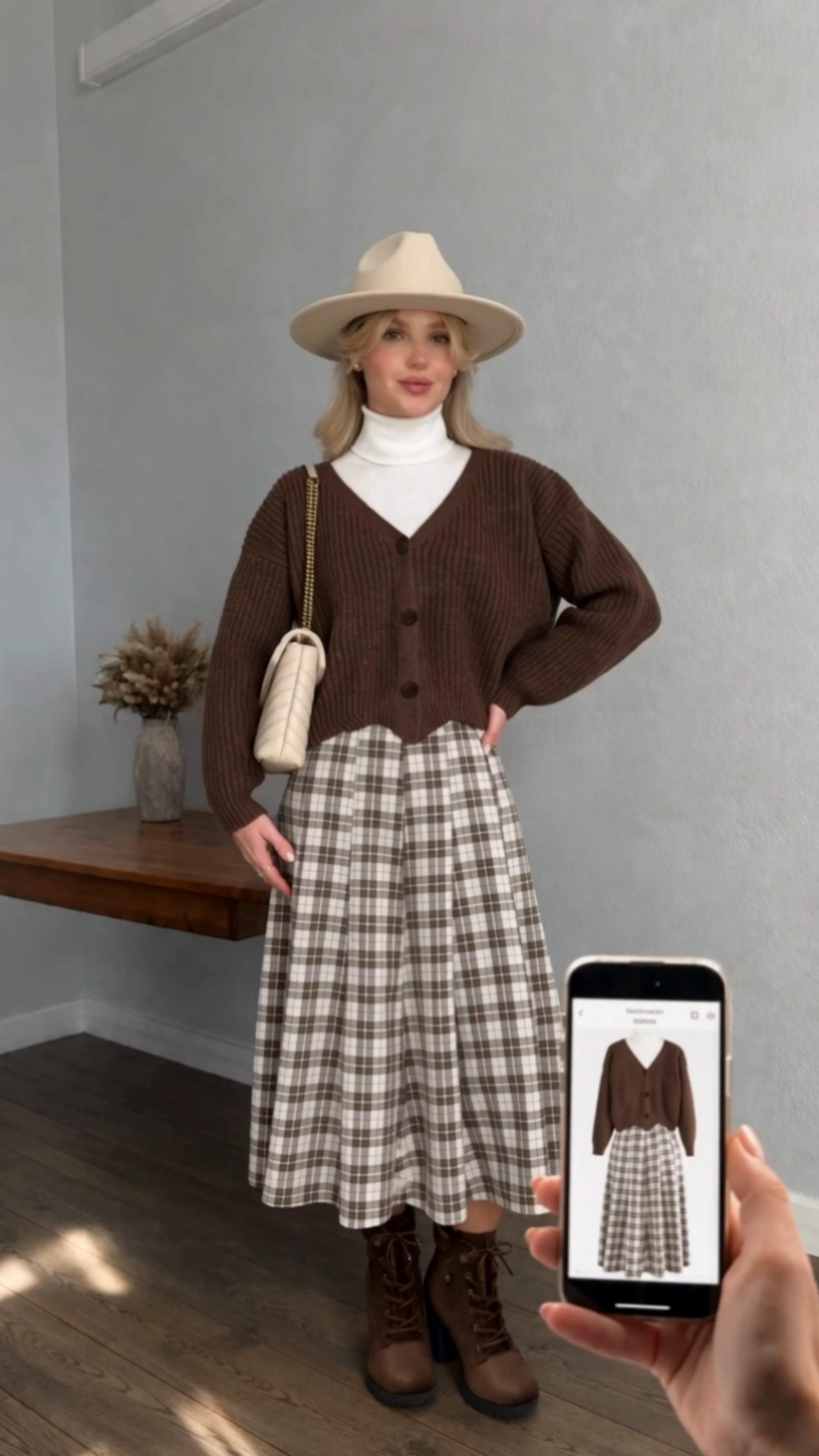 Phone Swipe Outfit Transition AI Video Template to Edit Online