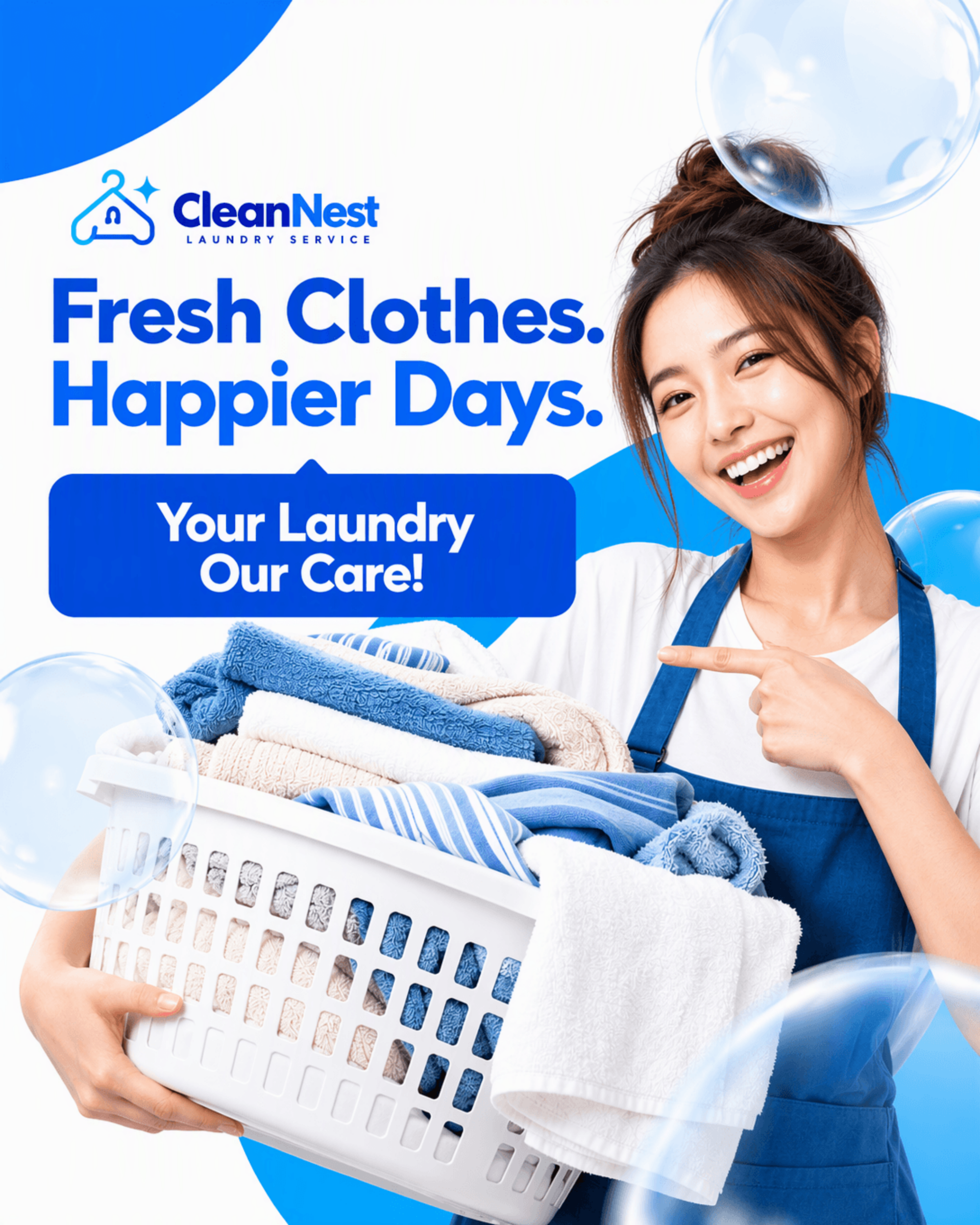 Laundry Service Poster - AI Poster Generator, Free Poster Maker