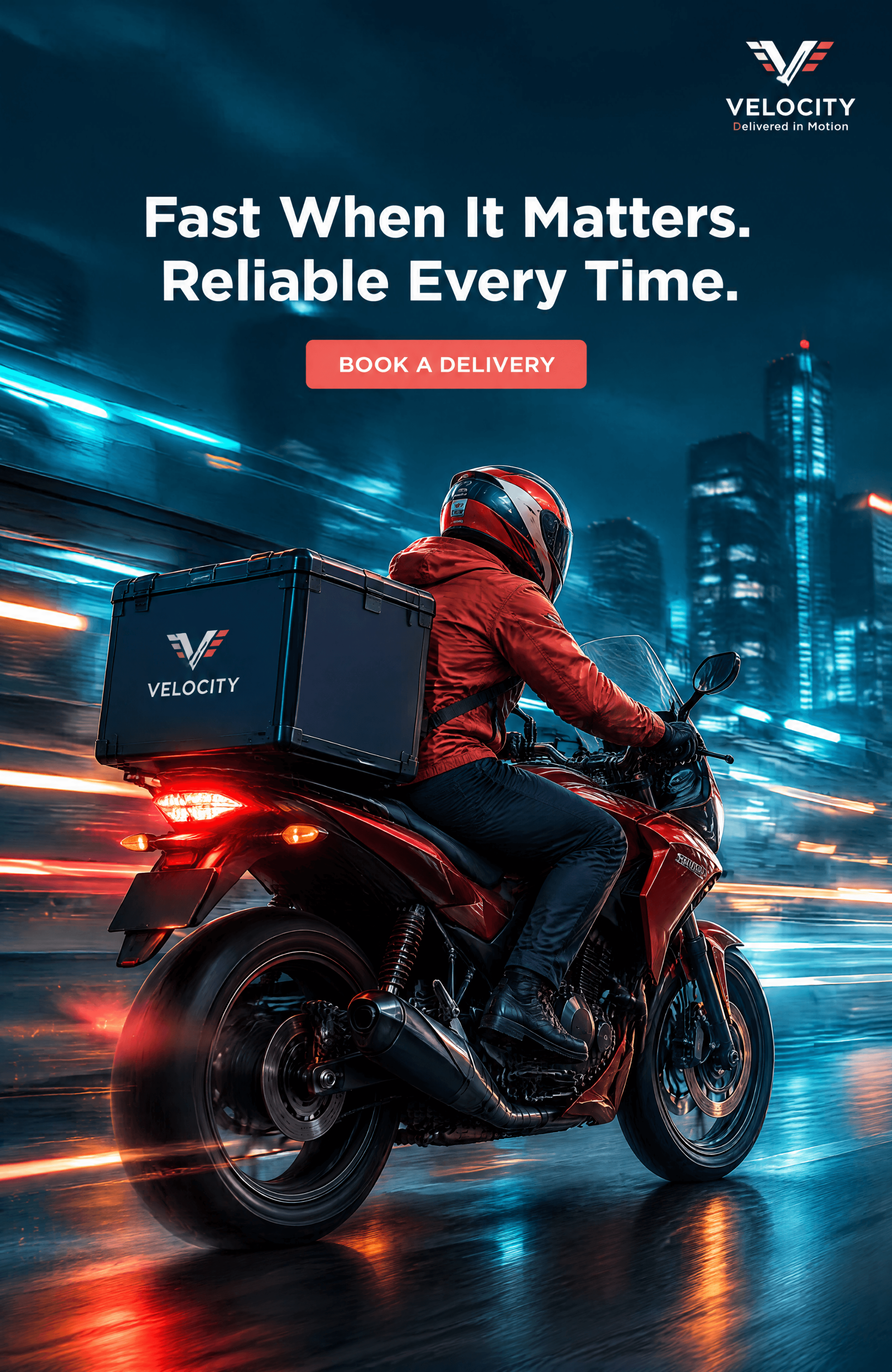 Courier Delivery Service Poster - AI Poster Generator, Free Poster Maker
