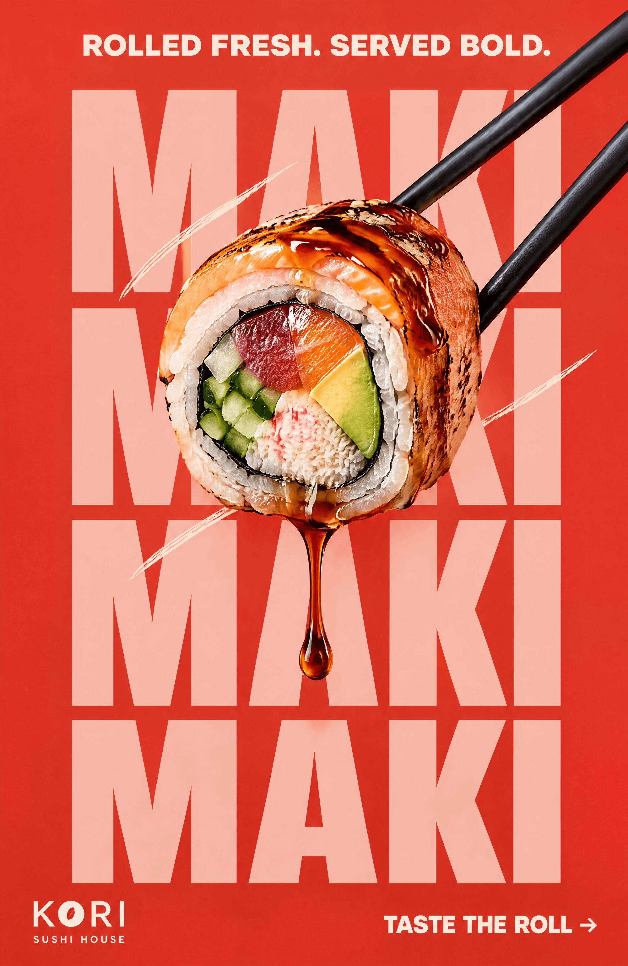 Free Sushi Restaurant Promotion Poster to Edit Online Free Sushi Restaurant Promotion Poster to Edit Online