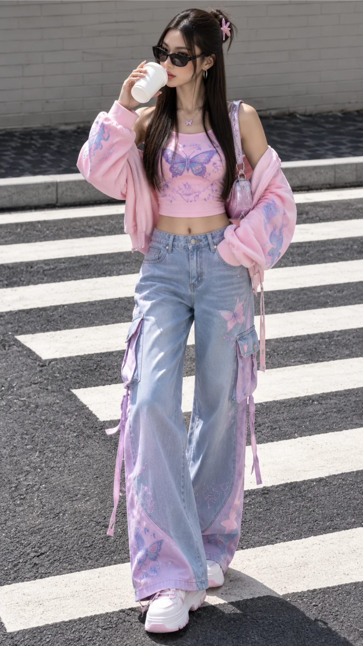 Y2K Streetwear Virtual Try-On to Edit Online