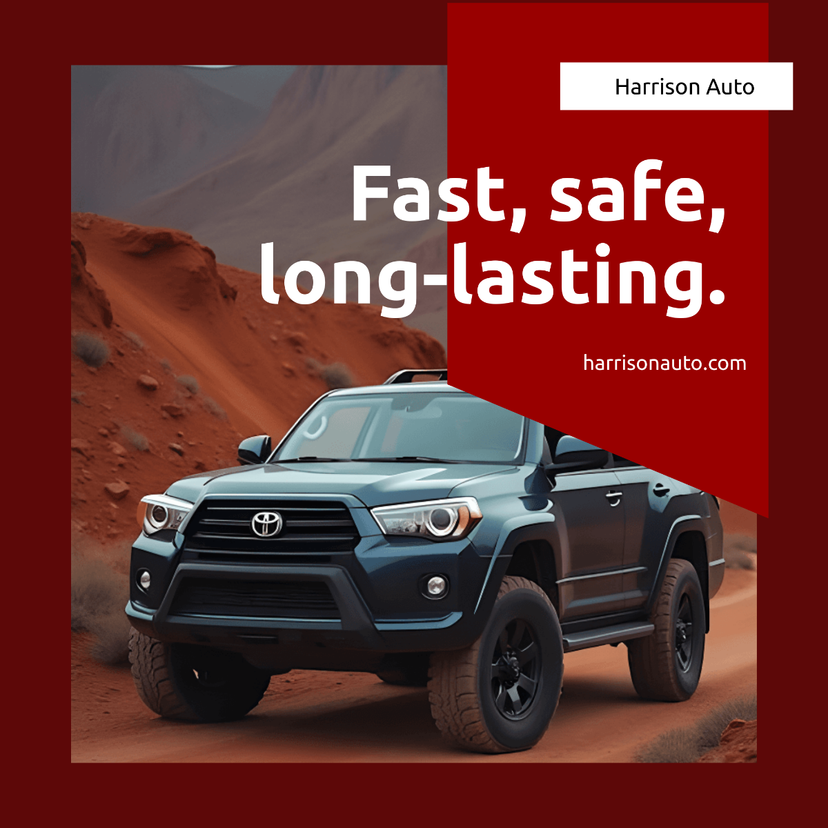 Free Automotive Instagram Ad Template to Edit Online
