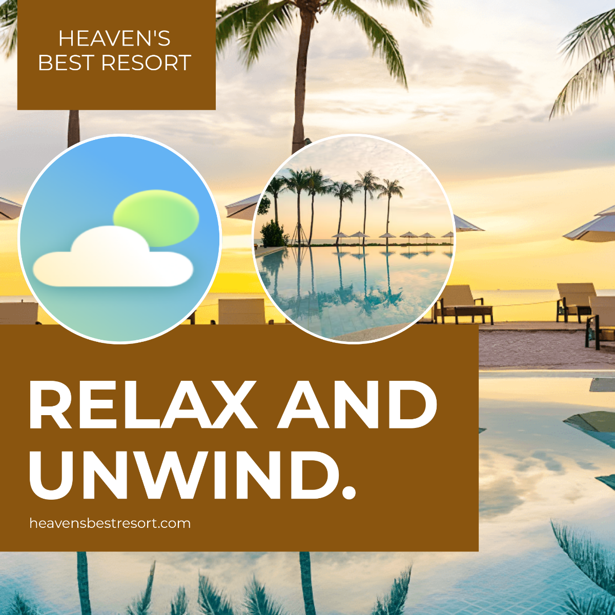 Free Resort Instagram Ad Template