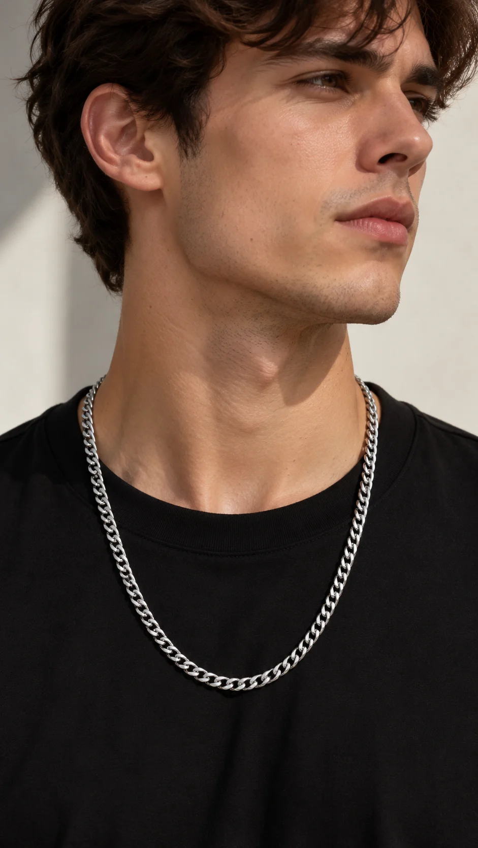 Men’s Necklace Virtual Try-On Template to Edit Online
