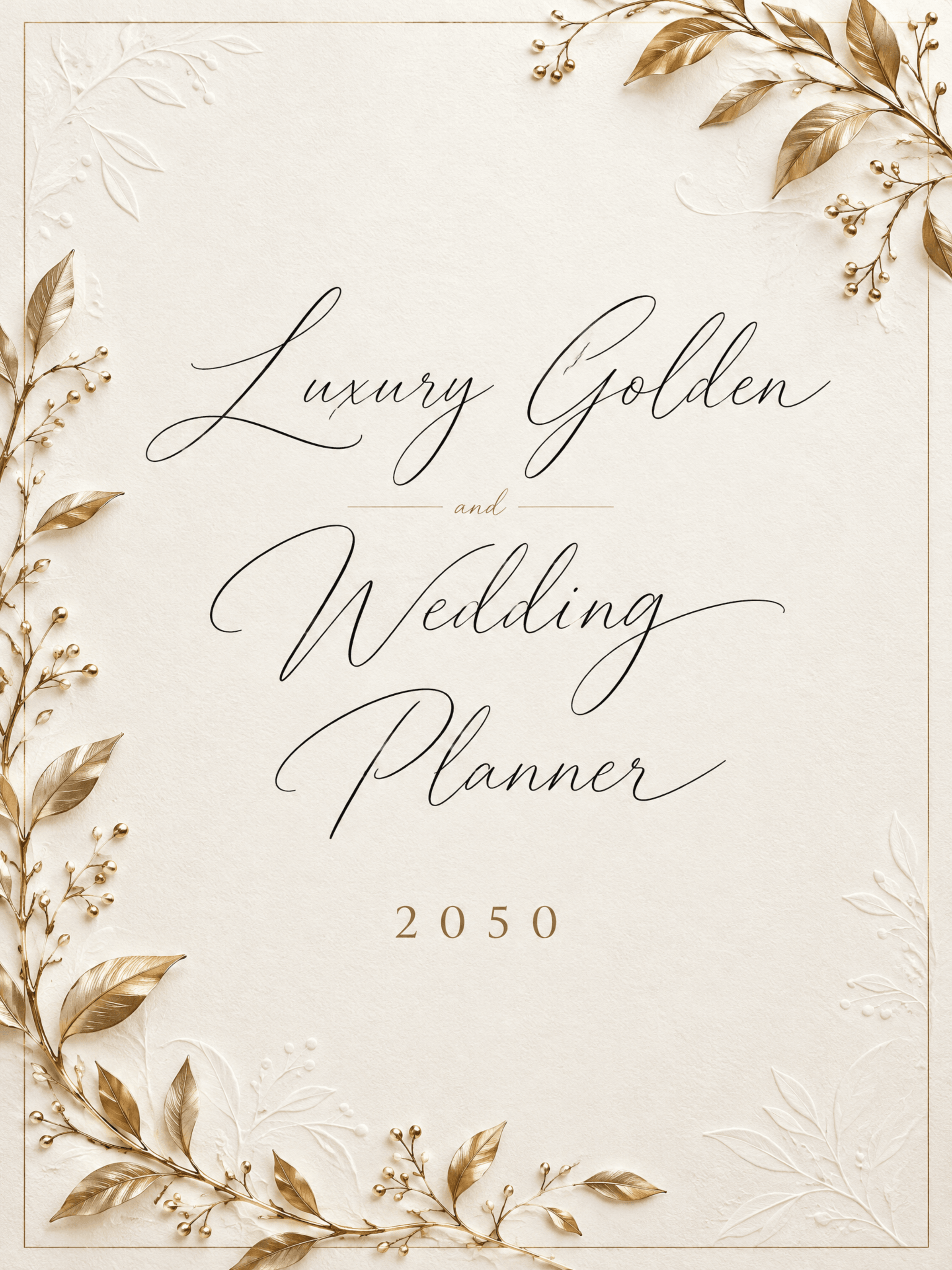Free Luxury Golden Wedding Planner Template to Edit Online Free Luxury Golden Wedding Planner Template to Edit Online