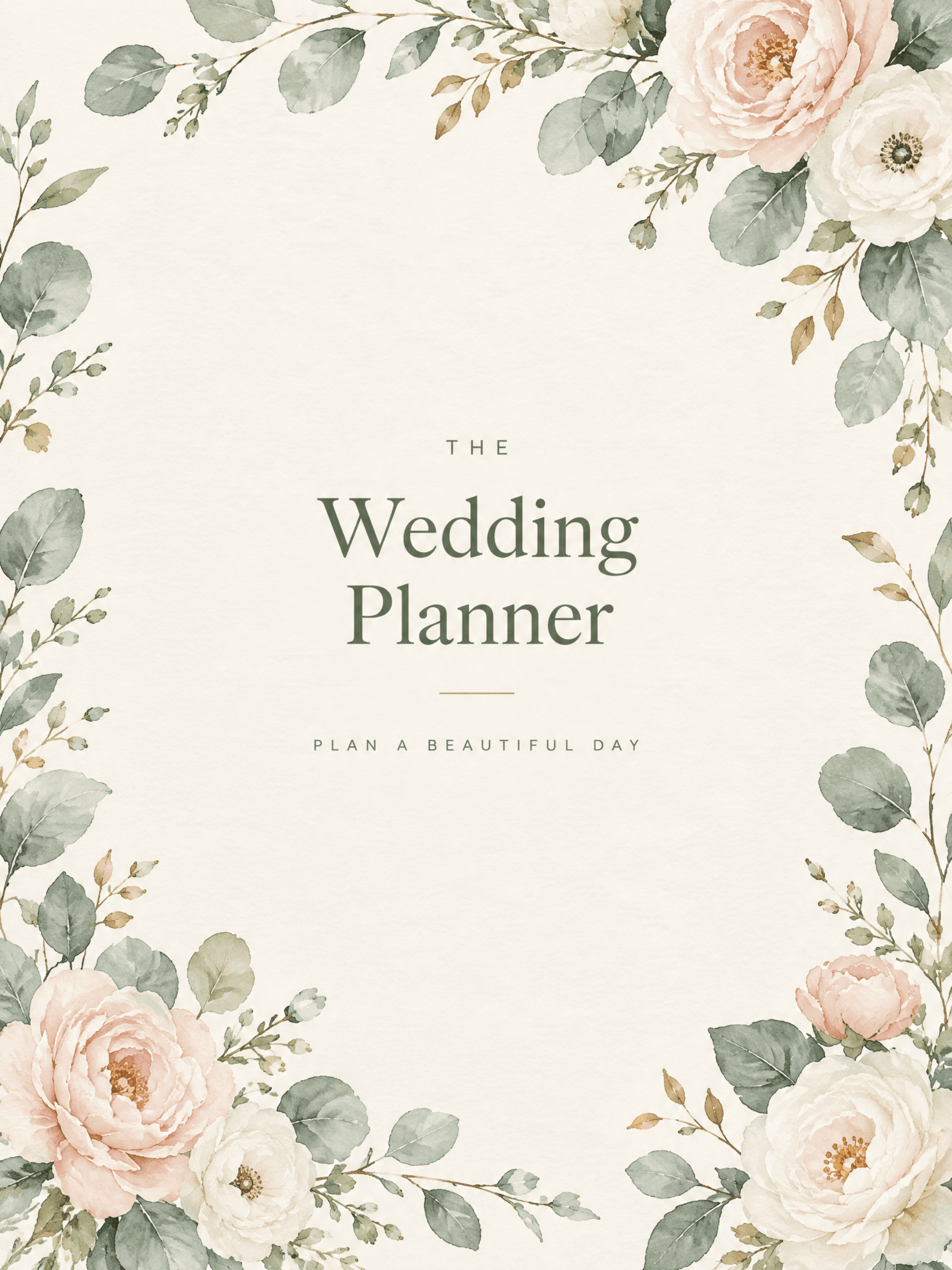 Free Botanical Wedding Planner Template to Edit Online Free Botanical Wedding Planner Template to Edit Online