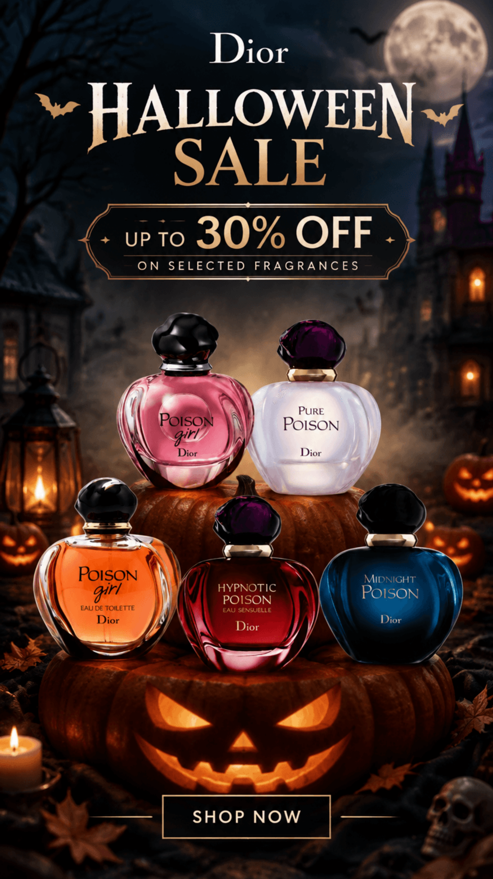 Free Halloween Sale Promo Poster to Edit Online Free Halloween Sale Promo Poster to Edit Online