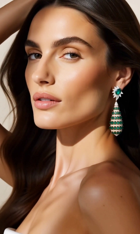 Luxury Gold Earrings AI Video Template Luxury Gold Earrings AI Video Template to Edit Online