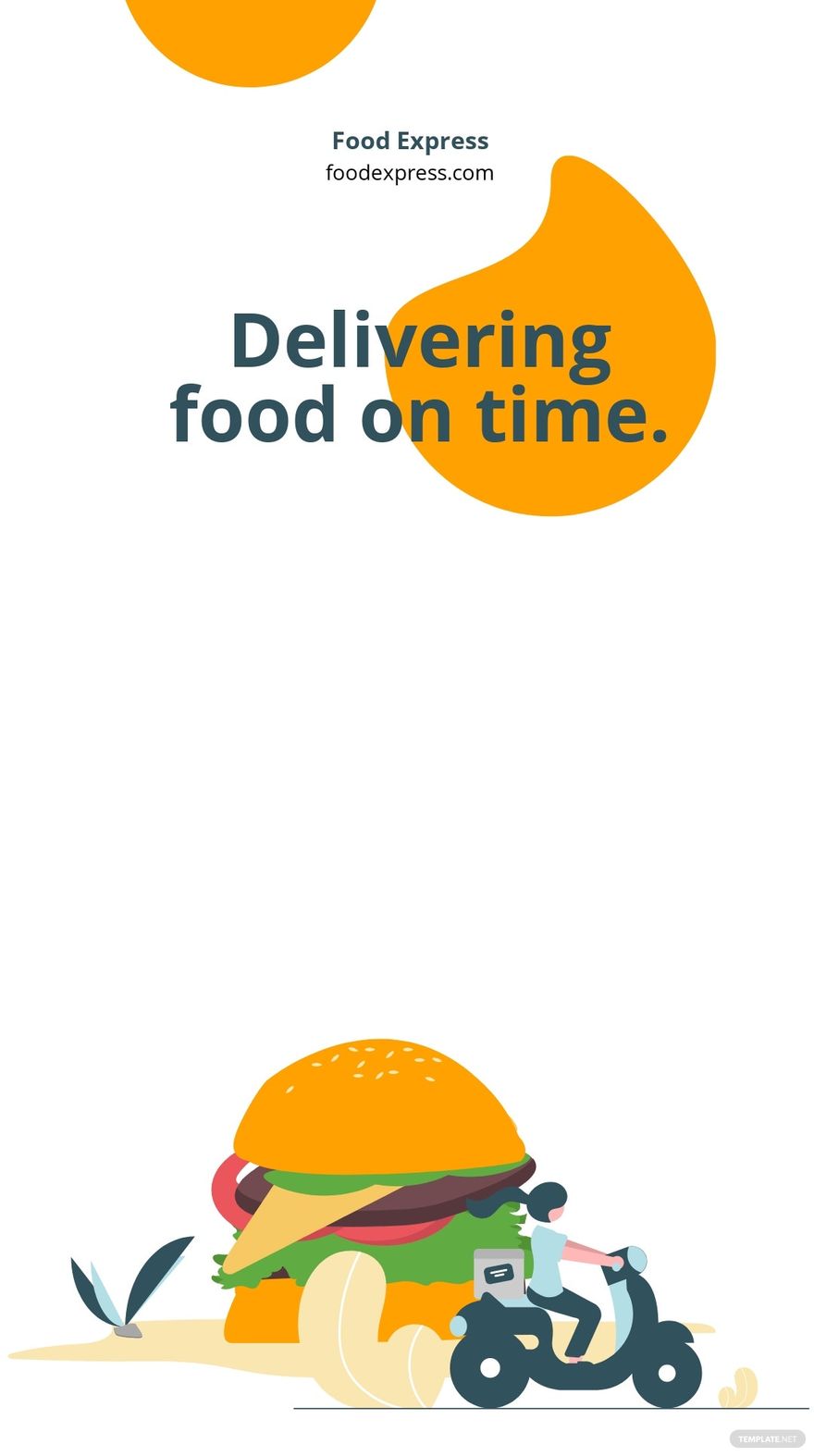 Food Delivery Whatsapp Post Template