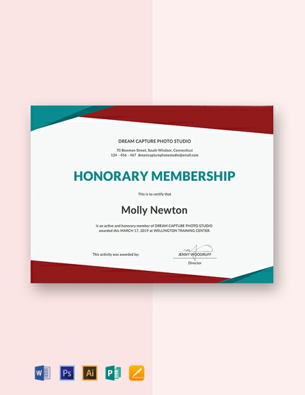 FREE Basketball Membership Certificate Template Word PSD InDesign 