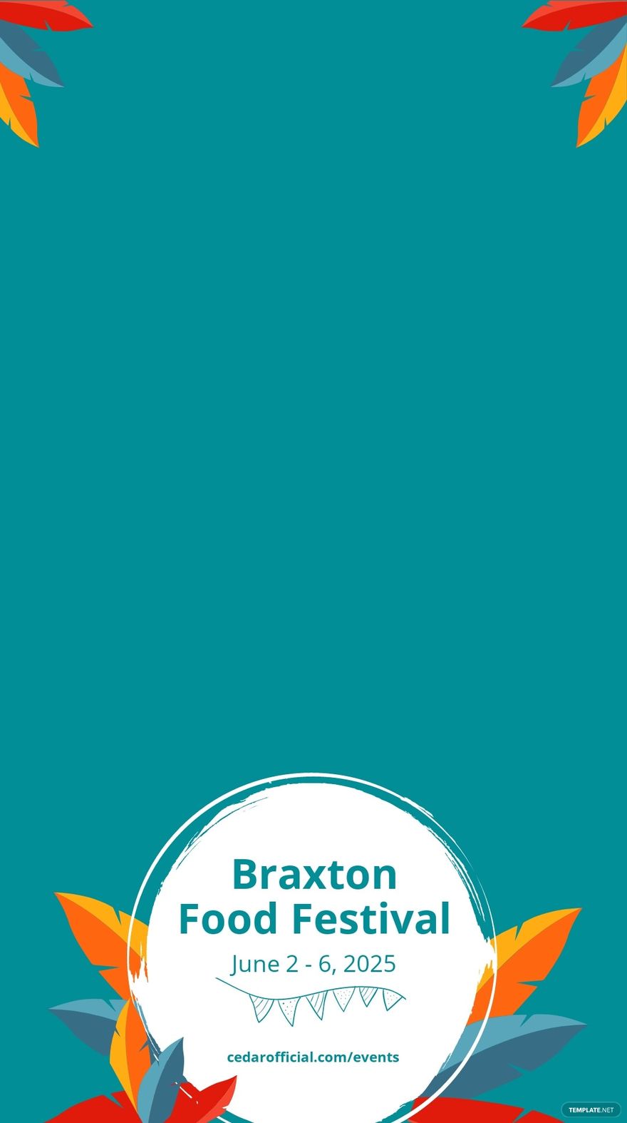 Food Festival Snapchat Geofilter Template [Free JPG]