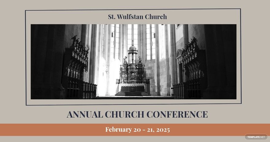 Church Conference Facebook Post Template