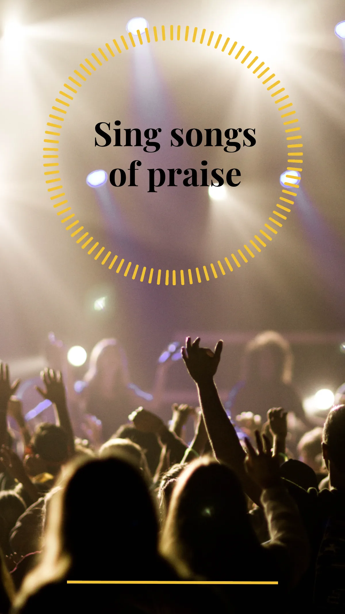 Free Church Service Instagram Story Template to Edit Online