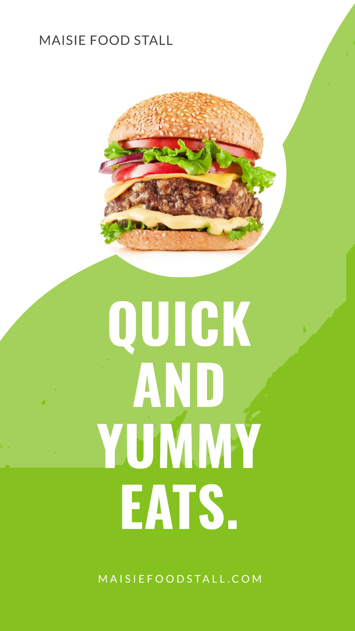 Free Food Stall Whatsapp Post Template to Edit Online