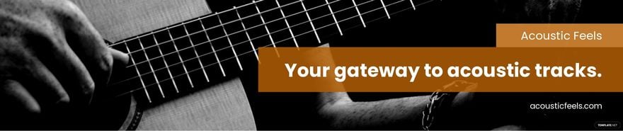 Guitar Music Soundcloud Banner Template