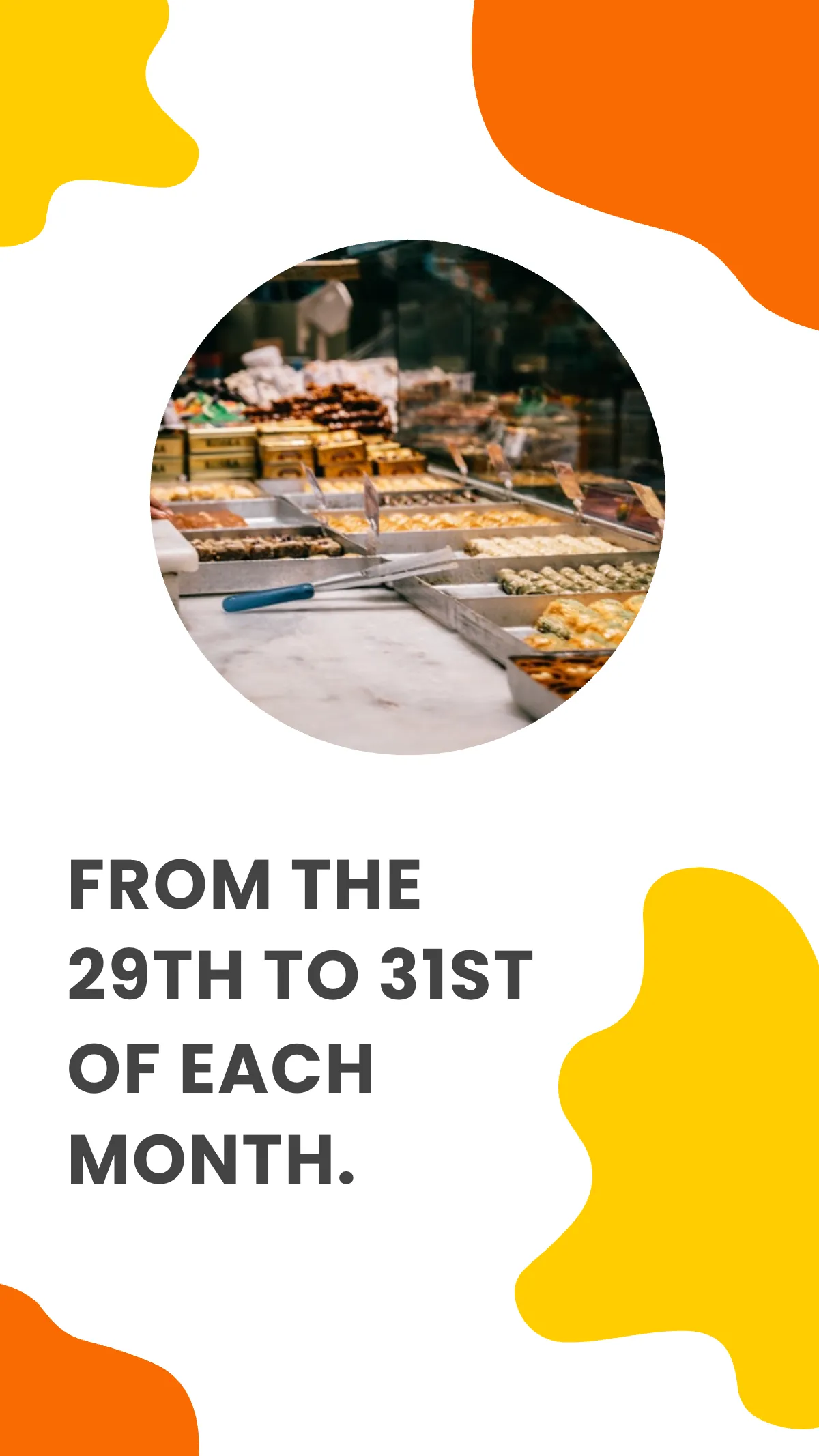 Free Food Sale Instagram Story Template to Edit Online