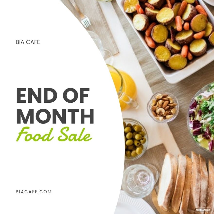Free Food Sale Linkedin Post Template
