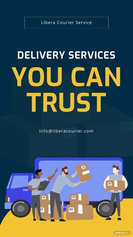 Delivery Service WhatsApp Story Template