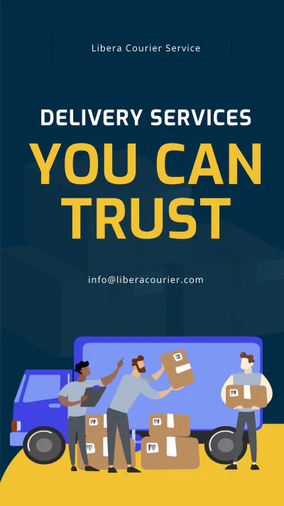 Free Delivery Service WhatsApp Story Template to Edit Online